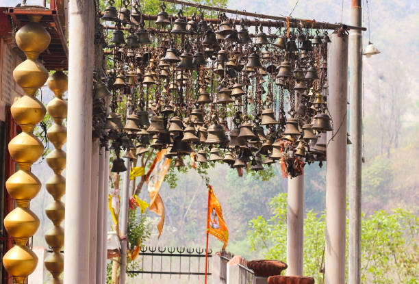 istock multiple bells hanging outside the temple in india 2165972557