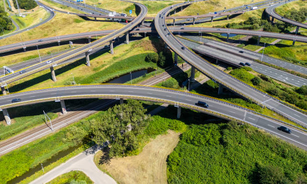 istock Traffic on highway with cars. 2165974427