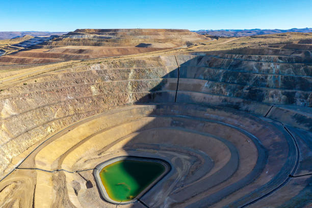 istock Installation process of geosynthetics in industry and mining 2165975634