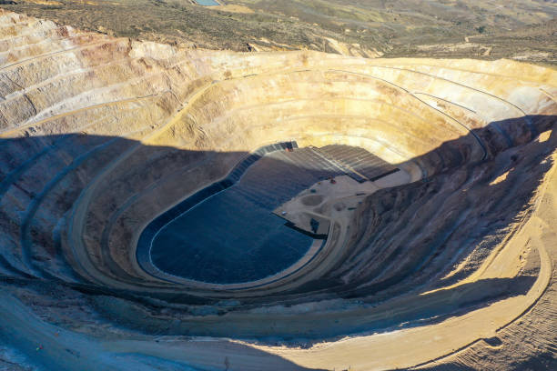 istock Installation process of geosynthetics in industry and mining 2165975659