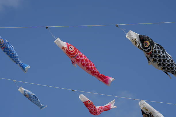 istock Carp streamers swimming in the sky 2165977555
