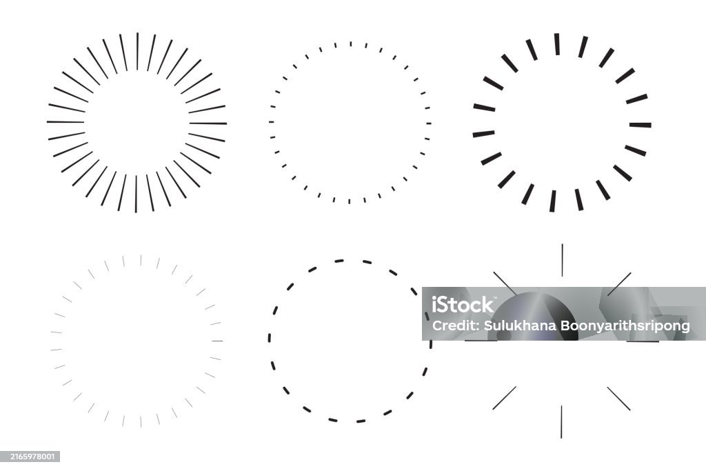 Line Dot Frame Circle Frames With Line And Dot For Element Label Logo And Illustration ...