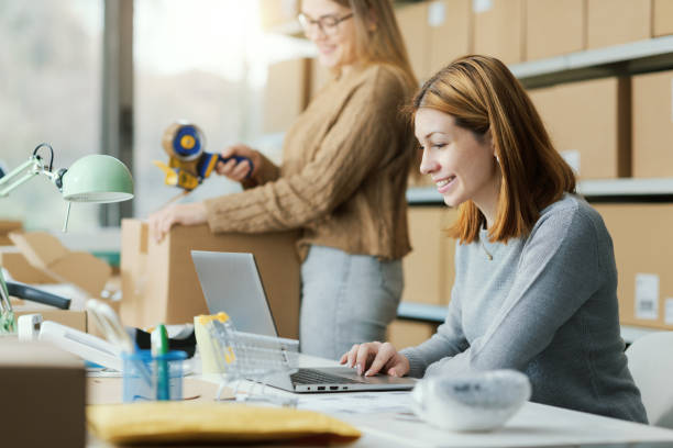 istock E-commerce business owners working in their store 2165983712