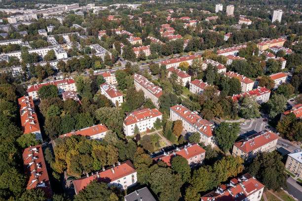 Sosnowiec, Poland. The old workers' district \