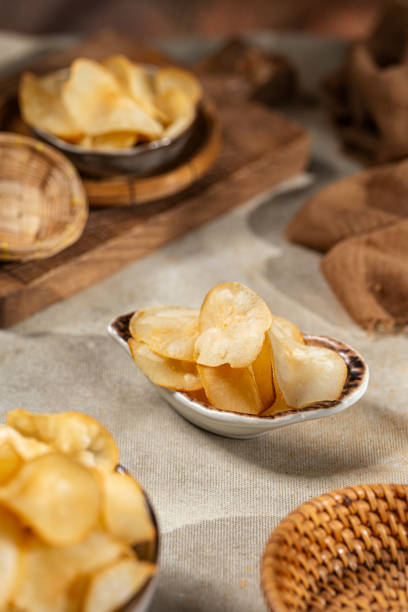istock Cassava chips sprinkled with salt 2165994696