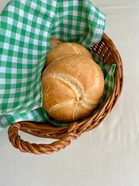 istock delicious bread in small basket 2165995364