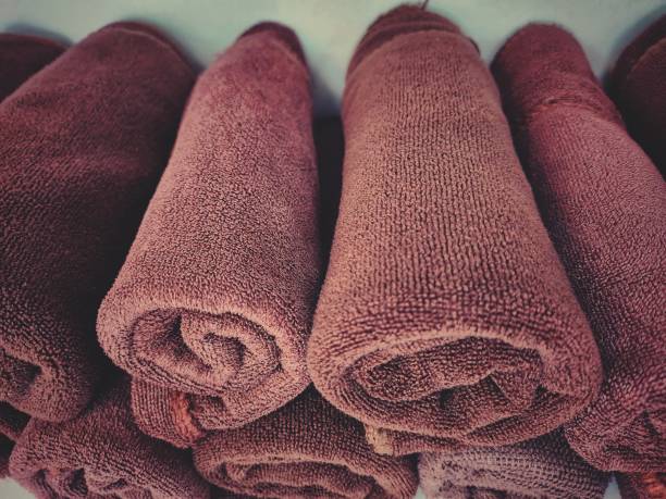 istock Close up of brown towel background 2165997620
