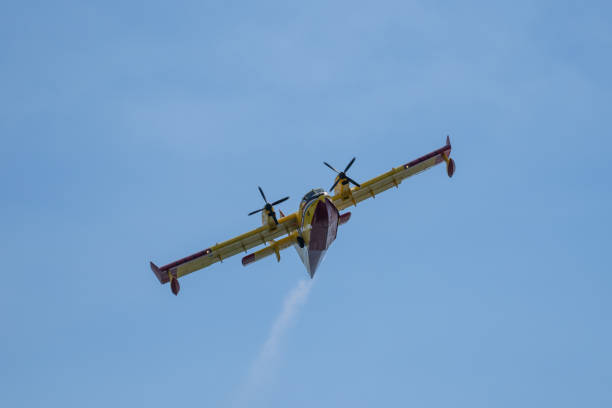 istock Firefighting Aircraft in Action: Precision and Power in the Sky 2166005947
