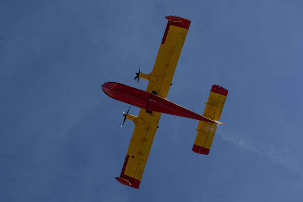 istock Firefighting Aircraft in Action 2166006338