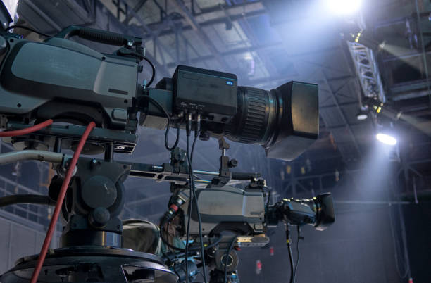 istock Professional digital video camera. accessories for 4k video cameras 2166012269