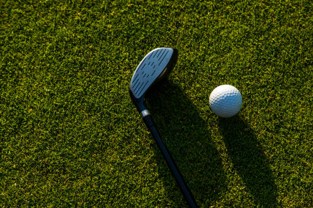 istock Playing Golf ball, course on a sunny day 2166027946