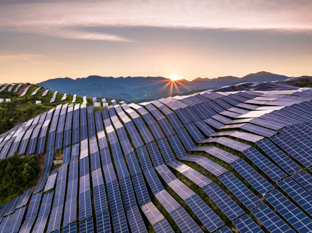 istock view of solar power station on hill 2166028144