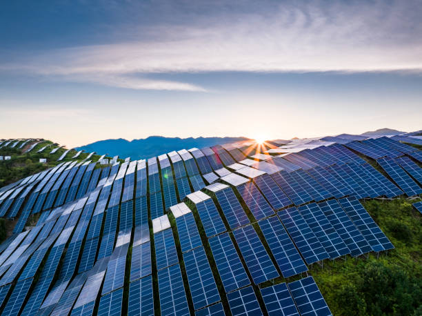 istock view of solar power station on hill 2166028208