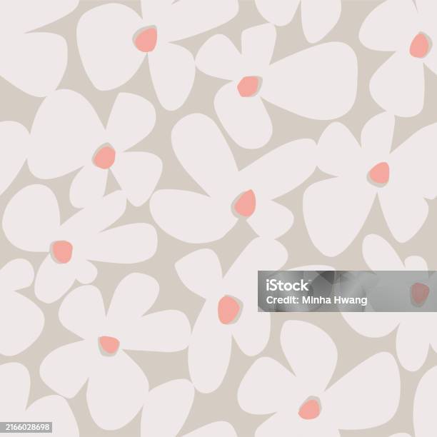 Repeat Pattern Easy Cute Vector Minimal And Cute Floral Pattern Seamless Repeat Pattern Digital ...