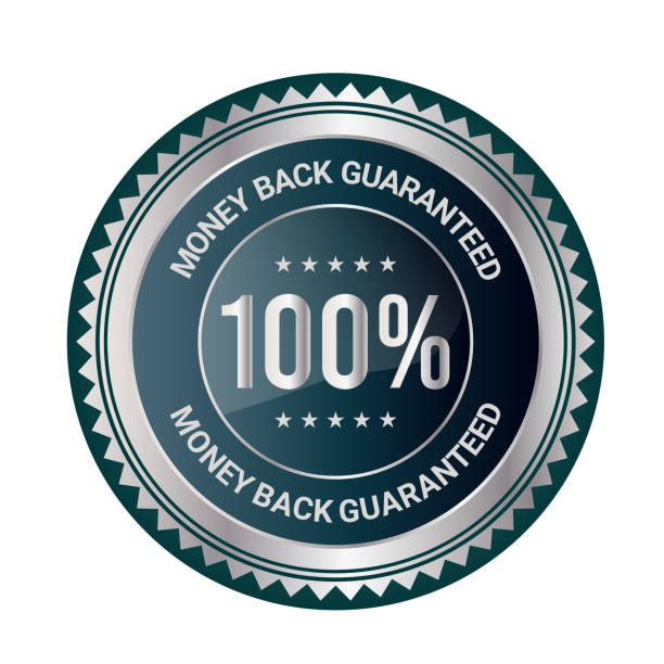 istock 100% Money back guaranteed. Money Back guarantee badges 2166030839