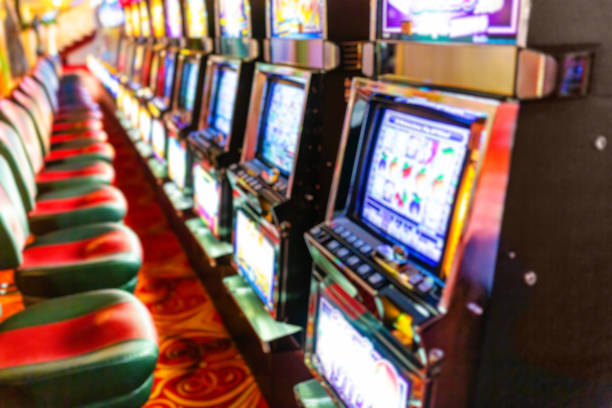 istock Slot machines in casino 2166038876