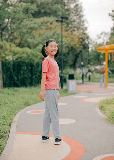 Happy Little girl at Park