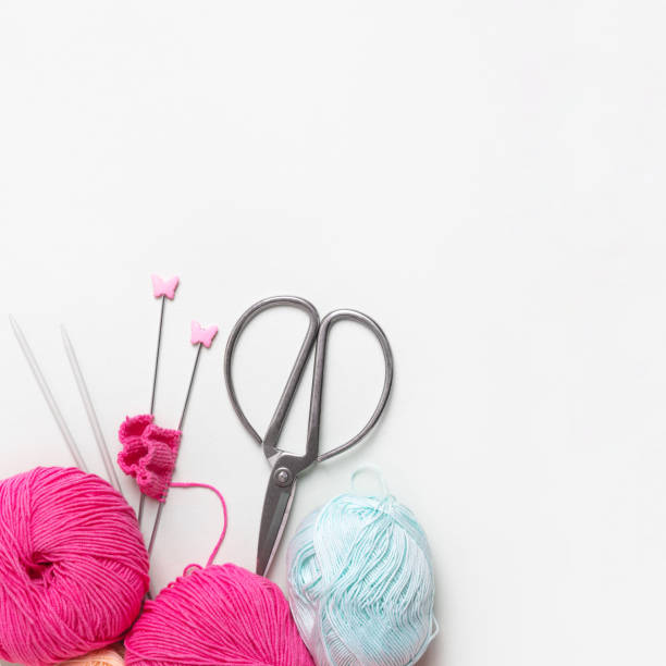 istock Composition of balls of knitting thread 2166049127