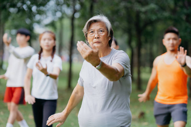 istock Tai Chi training in the park 2166051733