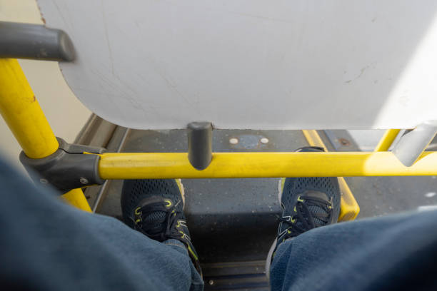 Inside the bus sitting at the back of public transport in the Brazilian city of Mogi das Cruzes