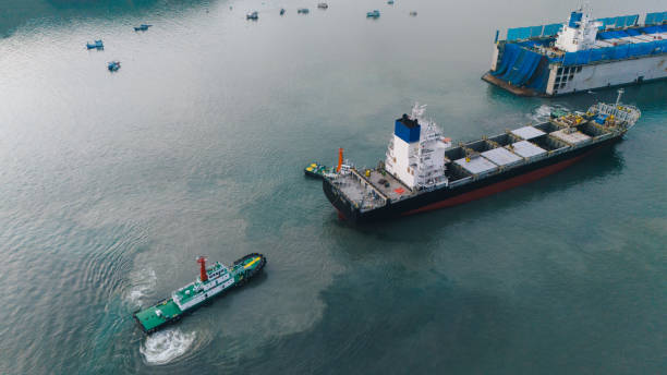 istock front view Cargo Container ship the ocean ship carrying container and running for import export concept technology freight shipping by ship 2166052225