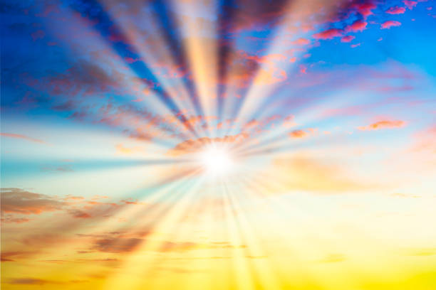 istock Sun on sunset sky and sunset clouds 2166052440