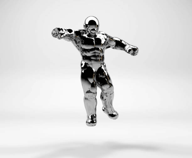 Flying Muscular Balloon Man