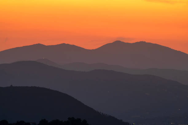 Tramonto sui Monti Martani