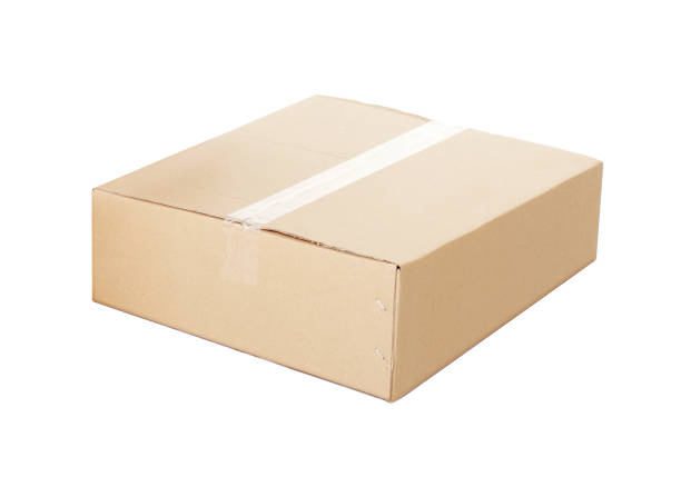istock Closed cardboard box taped up 2166068174