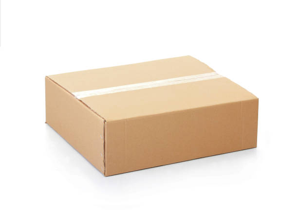 istock Closed cardboard box taped up 2166068178
