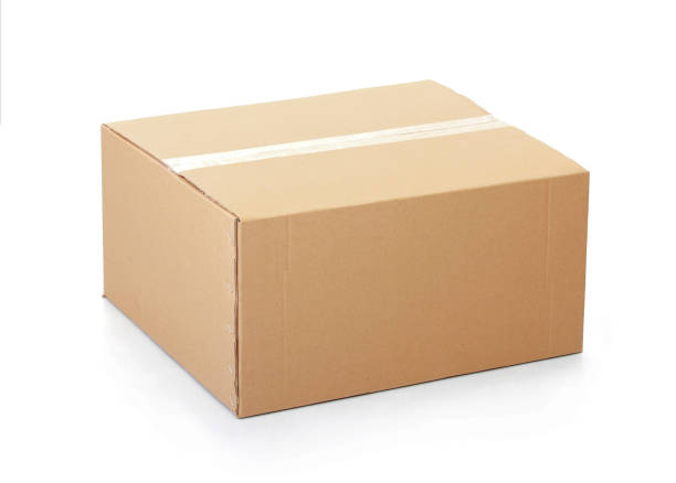 istock Closed cardboard box taped up 2166068757