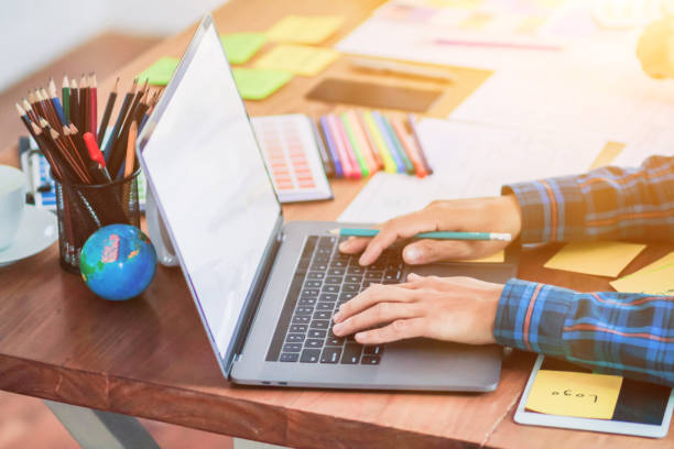 istock Smooth Focus, group of web designers are working together to develop mobile responsive website with UI UX Front End Designer Previewing. website designers in form of mobile applications with UI UX 2166074911
