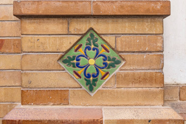 istock Colorful traditional tile decorating an old Spanish building. 2166077827