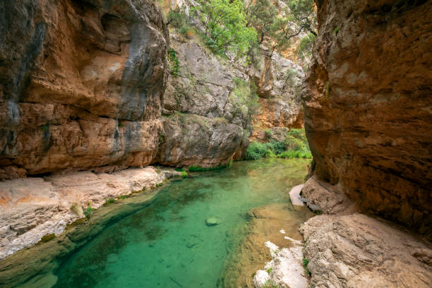 istock View of a stretch of the impressive Ebron river strait, Teruel 2166079408