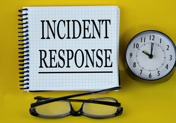 istock INCIDENT RESPONSE - words in a white notebook with alarm clock and magnifying glass 2166082689