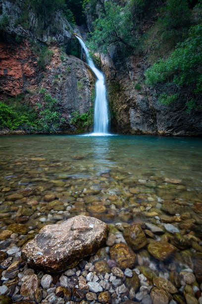 istock Scenic view of waterfall 2166089263