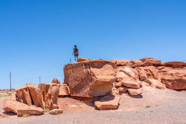 The Scene of Metero Crater Rest Area, Arizona, USA.