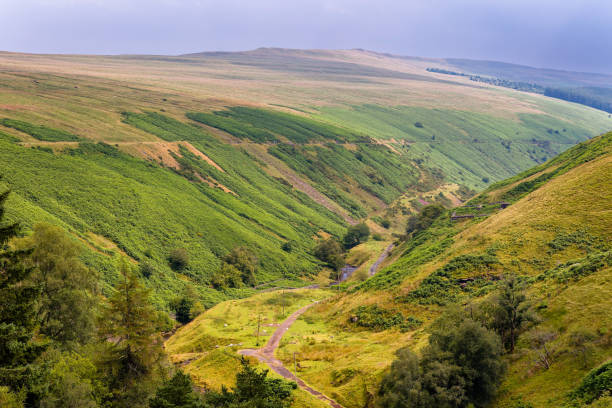 istock Remote rural valley on a wet, stormy afternoon 2166093562