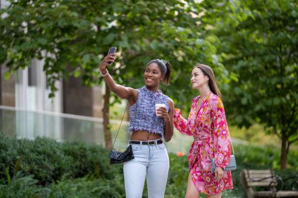 istock Young women walk on paved pathway, Vancouver 2166099164
