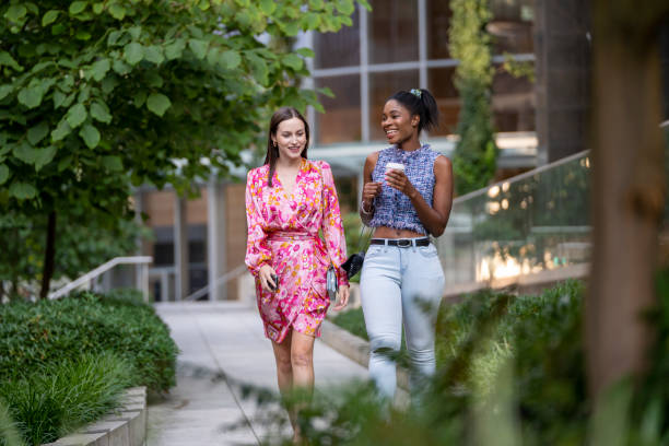 istock Young women walk on paved pathway, Vancouver 2166099384