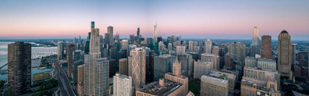istock Panorama of the Chicago skyline 2166101470