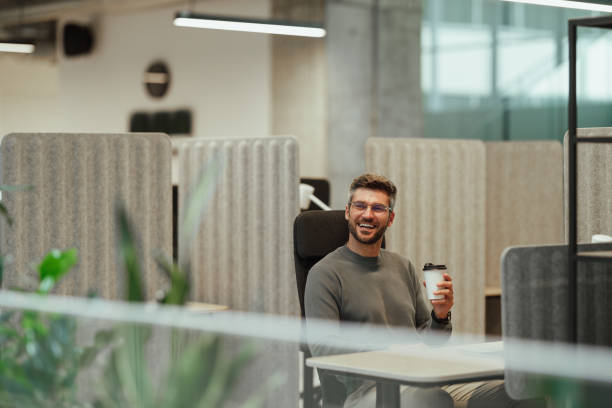 istock Modern Businessman Working in Contemporary Office Space 2166103117
