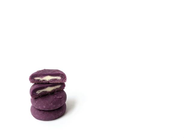istock Purple cookies isolated on white background 2166107487