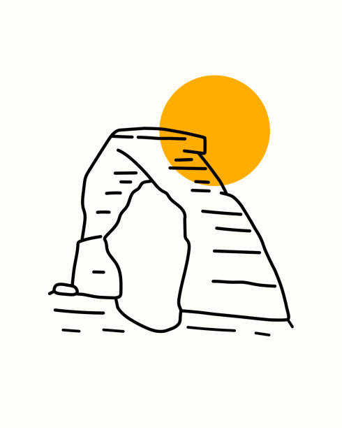 Arches National Park (Utah) - Minimalist Sun Lines Tee Shirt Arches National Park (Utah) - Minimalist Sun Lines Tee Shirt