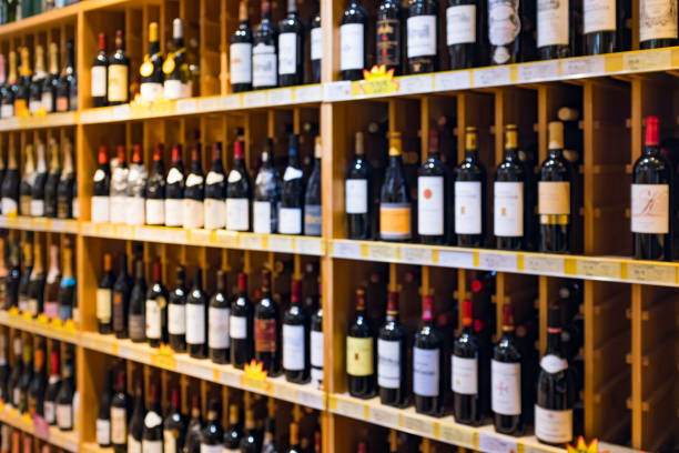 istock A large amount of wine on the shelf 2166122399