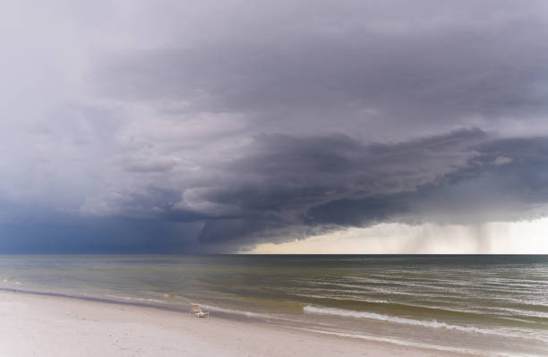 Naples beach, a storm is coming