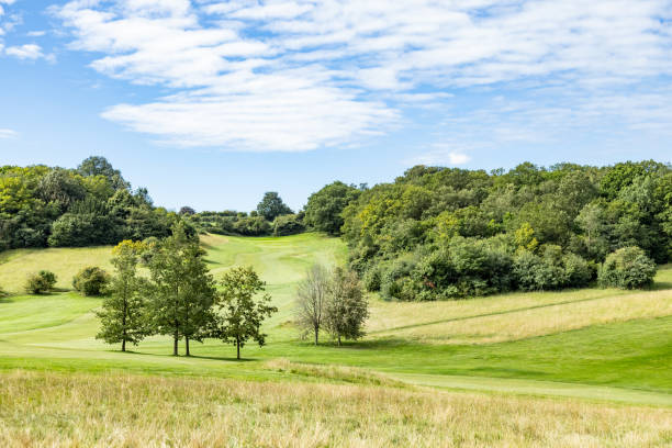 istock Countryside view  sunny day Surrey England 2166129625