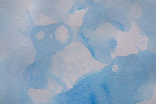Blue watercolor paint background