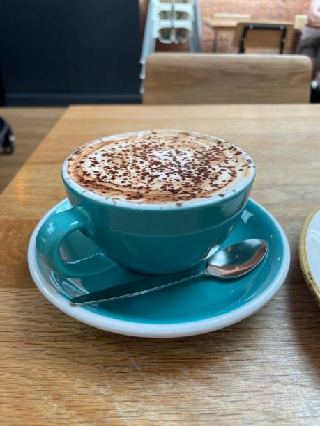 istock Breakfast hot drink cappuccino coffee food 2166148023