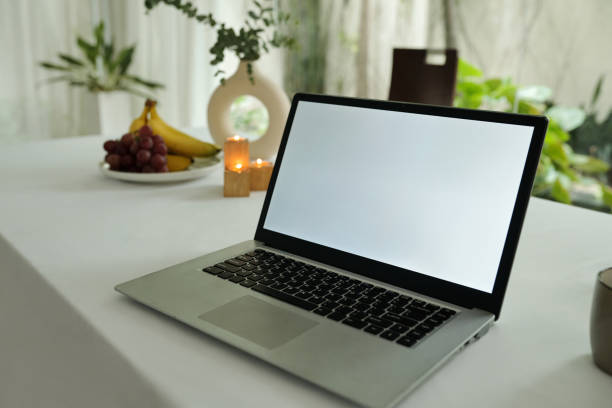 istock Laptop For Online Work At Home 2166151107